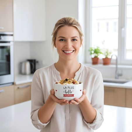 Personalized coffee bowl model The most beautiful of Moms - Personalized gift idea for your Mom