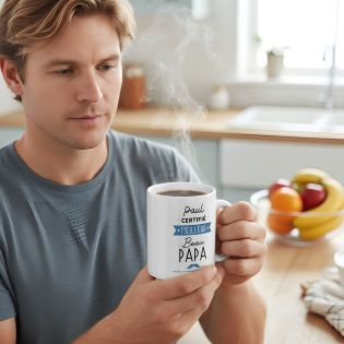 mugs et tasses à café : Mug personnalisable en céramique - objet personnalisable - Meilleur Beau Papa 