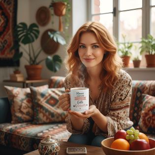 mugs et tasses à café : Mug personnalisable en céramique - Meilleure Belle Sœur - 33 cl, Céramique - Imprimé en France