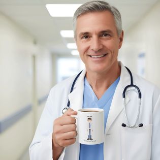 Mug original personnalisé | Définition Médecin - 33 cl, Céramique - Imprimé en France