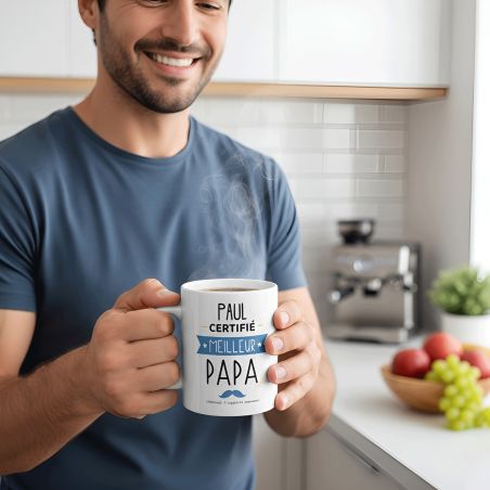 Certified Best Dad Customizable Mug
