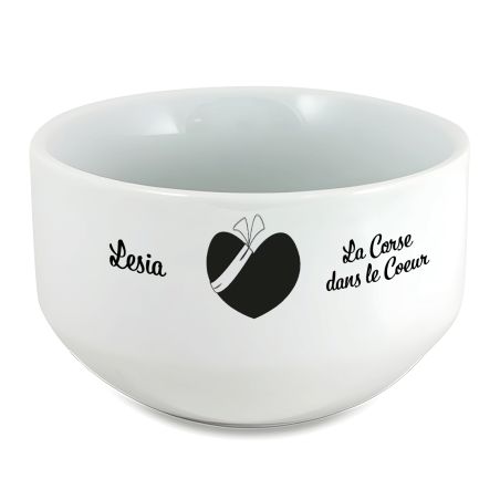 Bol petit déjeuner personnalisable Région : La Corse dans le coeur