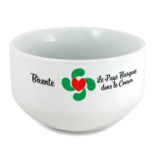 Bol petit déjeuner personnalisable Région : Le pays Basque dans le coeur