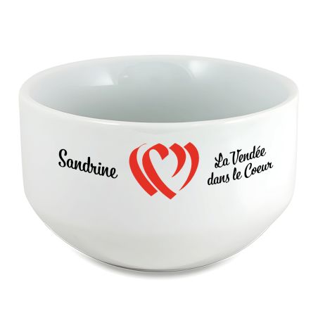 Bol petit déjeuner personnalisable Région : La Vendée dans le coeur