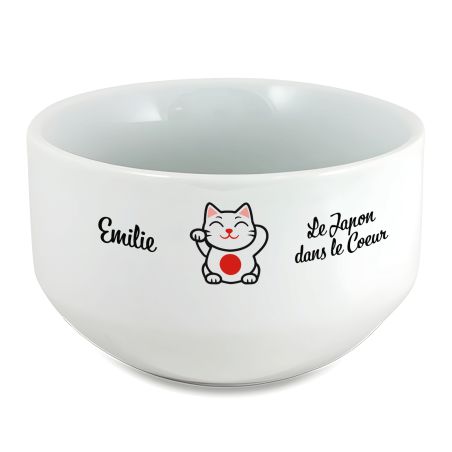 Bol petit déjeuner personnalisable Pays : Le Japon dans le coeur