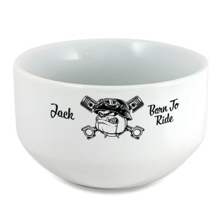 Bol petit déjeuner personnalisable Humour : Born To Ride