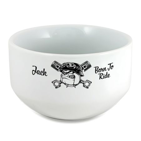 Bol petit déjeuner personnalisable Humour : Born To Ride