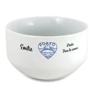 Bol petit déjeuner personnalisable Ville : Porto dans le coeur