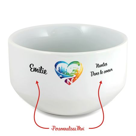 Bol petit déjeuner personnalisable Ville : Rome dans le coeur