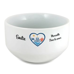 copy ofBol petit déjeuner personnalisable Ville : Marseille dans le coeur