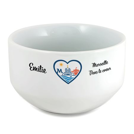 copy ofBol petit déjeuner personnalisable Ville : Marseille dans le coeur