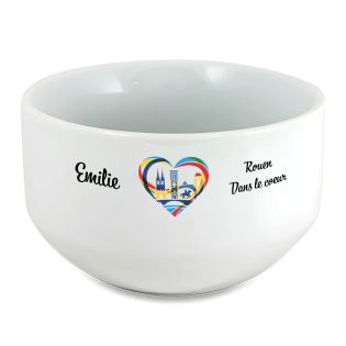 Bol petit déjeuner personnalisable Ville : Strasbourg dans le coeur