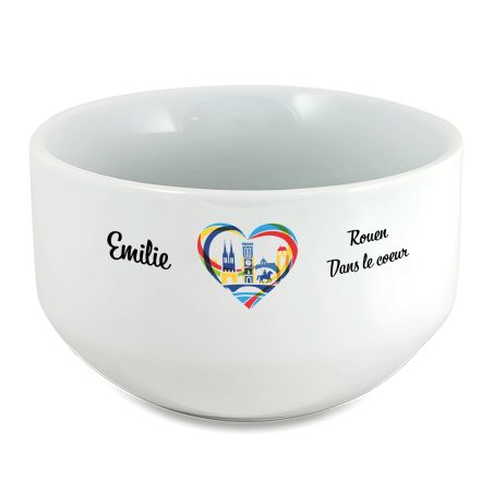Bol petit déjeuner personnalisable Ville : Strasbourg dans le coeur