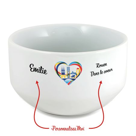 Bol petit déjeuner personnalisable Ville : Strasbourg dans le coeur