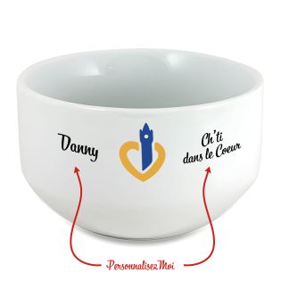 Bol petit déjeuner personnalisable Région : Le Nord dans le coeur