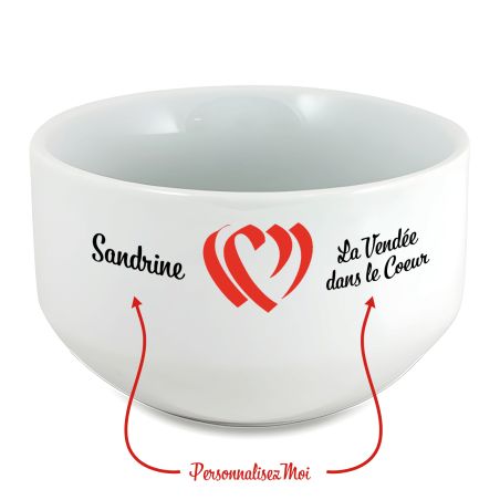 Bol petit déjeuner personnalisable Région : La Vendée dans le coeur