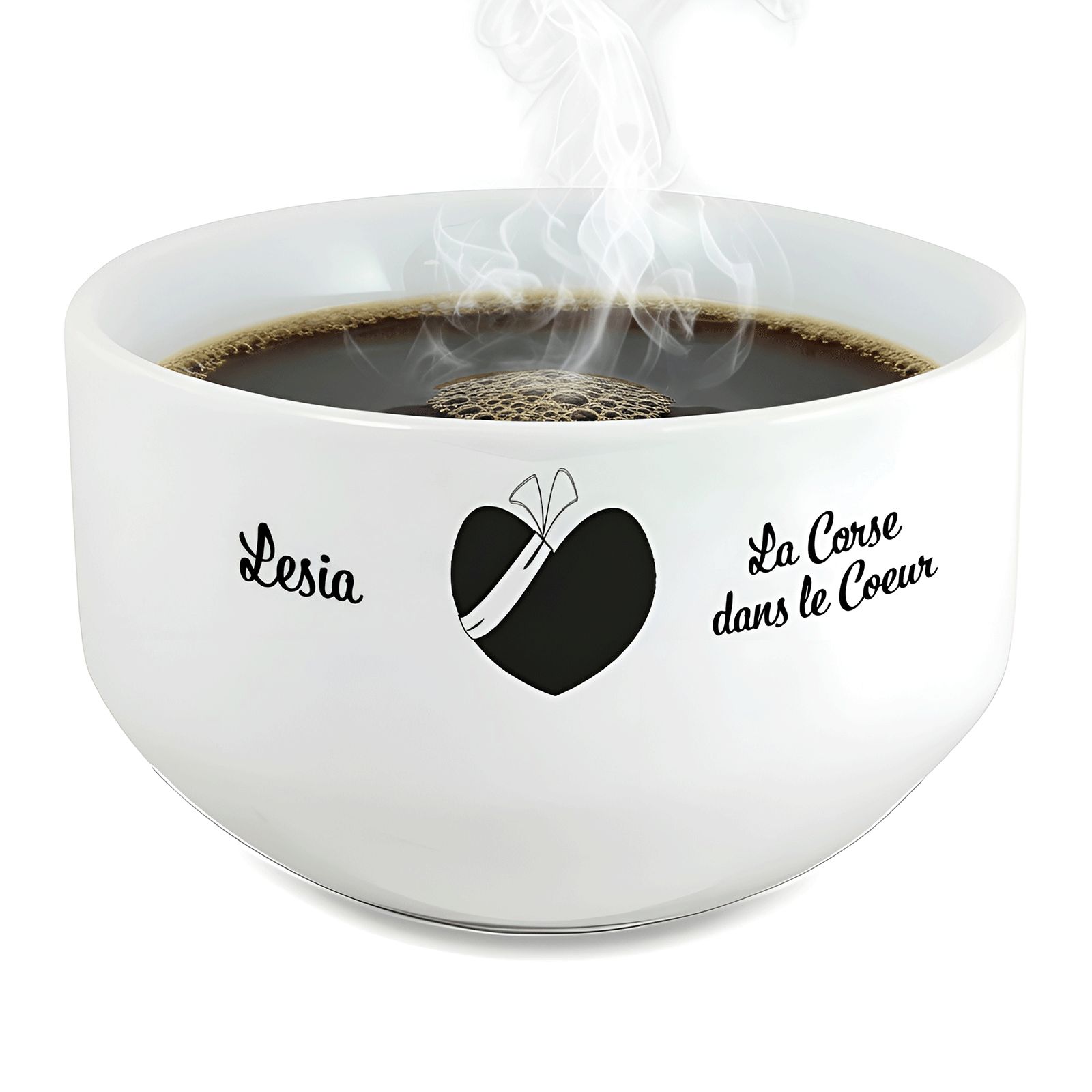 Bol petit déjeuner personnalisable Région : La Corse dans le coeur