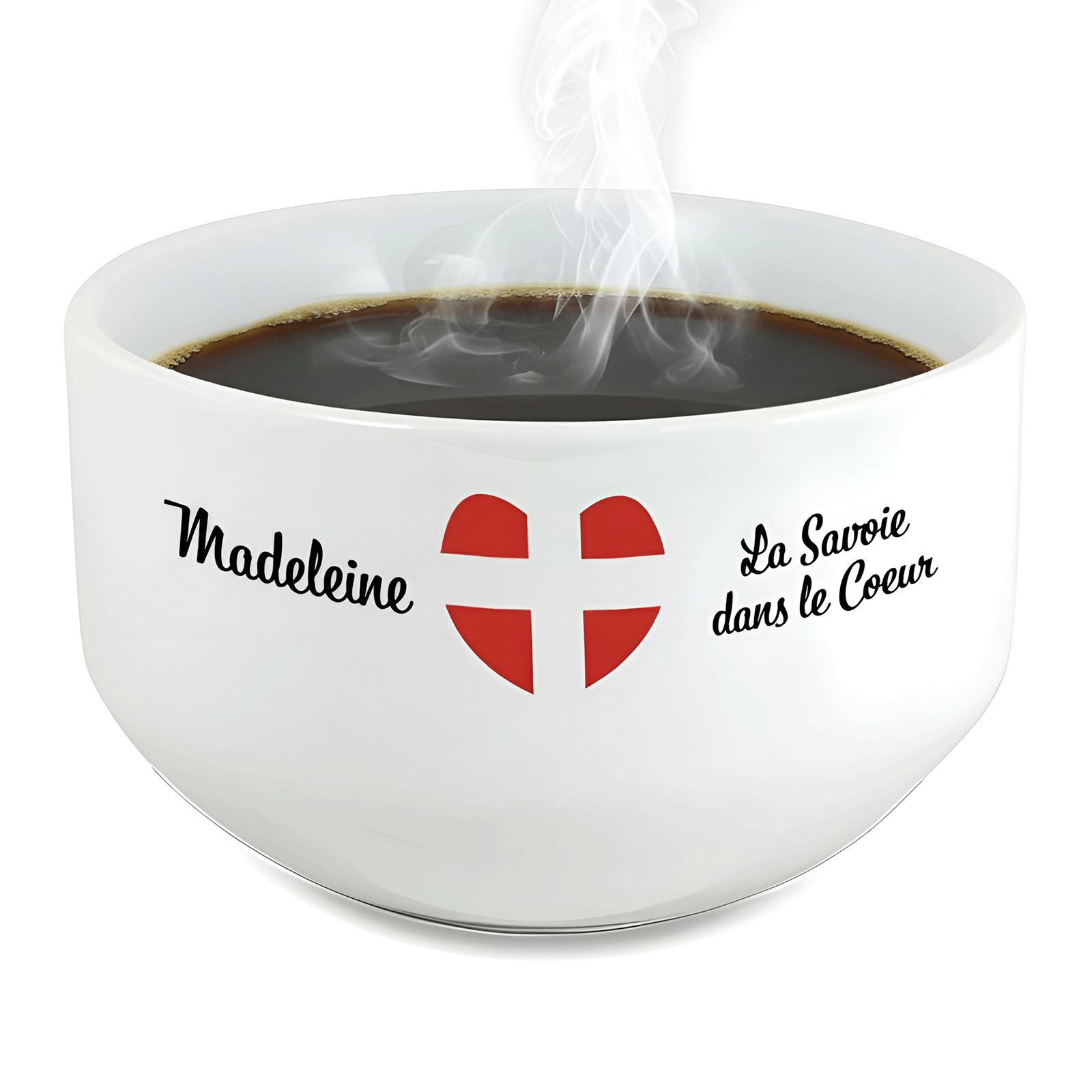 Bol petit déjeuner personnalisable Région : La Savoie dans le coeur