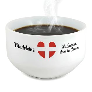 Bol petit déjeuner personnalisable Région : La Savoie dans le coeur