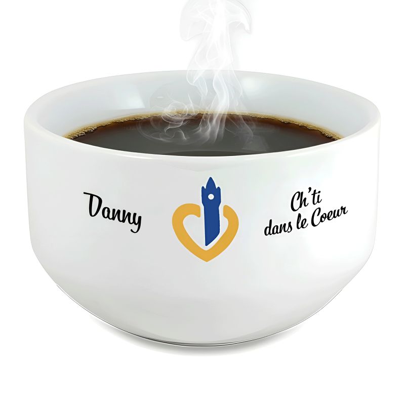 Bol petit déjeuner personnalisable Région : Le Nord dans le coeur Bol petit déjeuner personnalisable Région : Le Nord dans le coeur