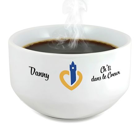 Bol petit déjeuner personnalisable Région : Le Nord dans le coeur