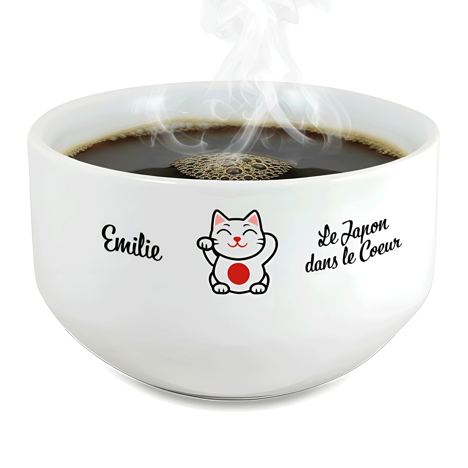 Bol petit déjeuner personnalisable Pays : Le Japon dans le coeur