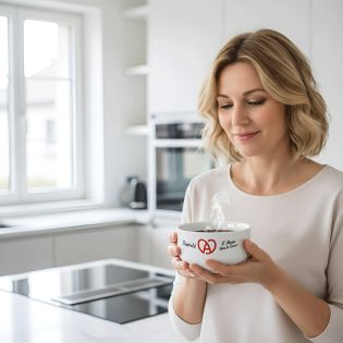 Bol petit déjeuner personnalisable Région : L'Alsace dans le coeur