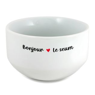 Bol petit déjeuner humoristique : Bonjour Le seum