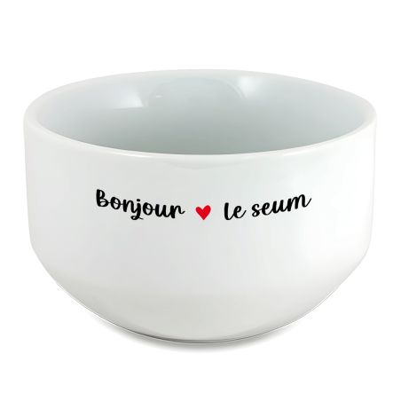 Bol petit déjeuner humoristique : Bonjour Le seum