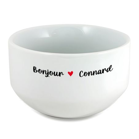 Bol petit déjeuner humoristique : Bonjour Connard