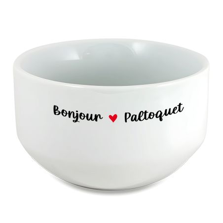 Bol petit déjeuner humoristique personnalisé : Bonjour