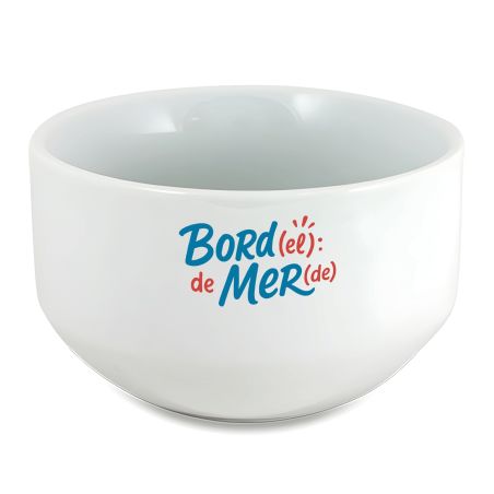 Bol petit déjeuner humoristique : Bord(el) de Mer(de)