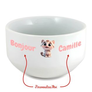 copy ofcopy ofcopy ofcopy ofcopy ofcopy ofBol petit déjeuner personnalisé céramique blanche - message humoristique o