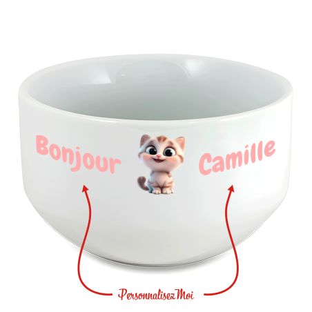copy ofcopy ofcopy ofcopy ofcopy ofcopy ofBol petit déjeuner personnalisé céramique blanche - message humoristique o