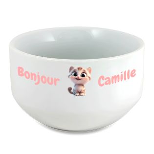 copy ofcopy ofcopy ofcopy ofcopy ofcopy ofBol petit déjeuner personnalisé céramique blanche - message humoristique o