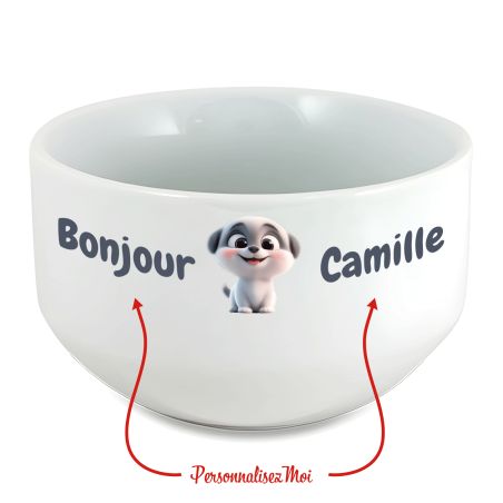 copy ofcopy ofcopy ofcopy ofcopy ofcopy ofcopy ofBol petit déjeuner personnalisé céramique blanche - message humor