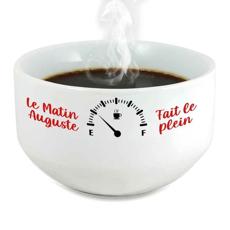 Bol petit déjeuner personnalisé céramique blanche - message humoristique Fait le plein - 600 ml. Compatible micro-ondes et lave- Bol petit déjeuner personnalisé céramique blanche - message humoristique Fait le plein - 600 ml. Compatible micro-ondes et lave-
