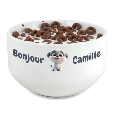 copy ofcopy ofcopy ofcopy ofcopy ofcopy ofcopy ofBol petit déjeuner personnalisé céramique blanche - message humor