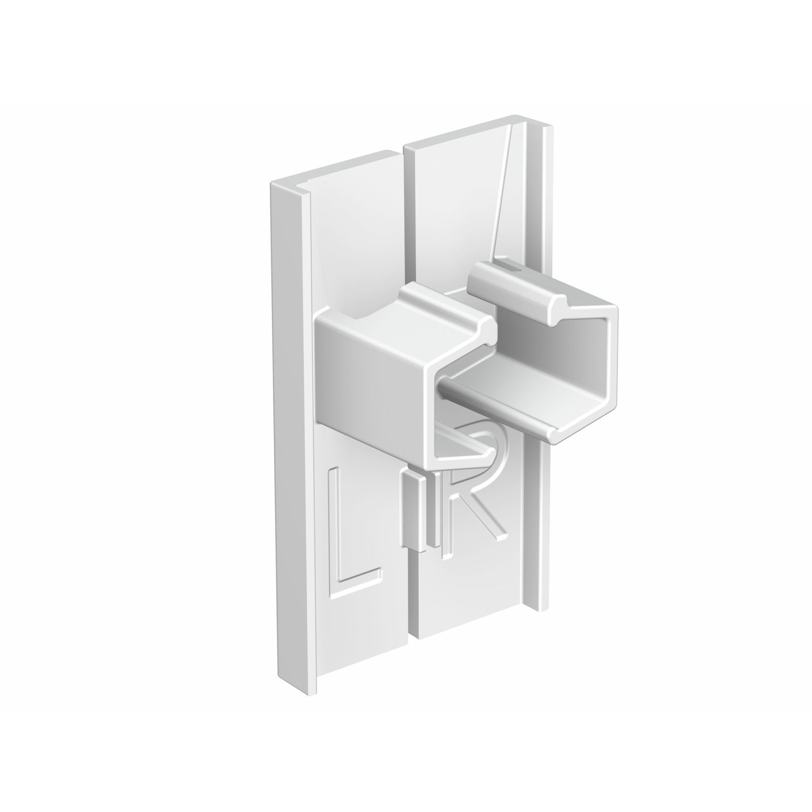 embout Info rail blanc