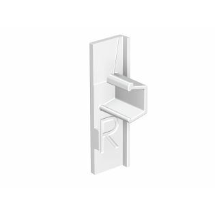 embout Info rail blanc