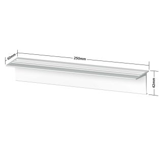 Support Clip blanc Artiteq – Lot de 4 tablettes pour Info Rail