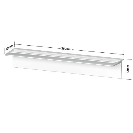 Support Clip blanc Artiteq – Lot de 4 tablettes pour Info Rail