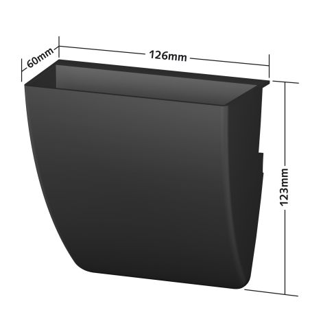 Storage Clip noir Artiteq – Lot de 3 bacs de rangement pour Info Rail