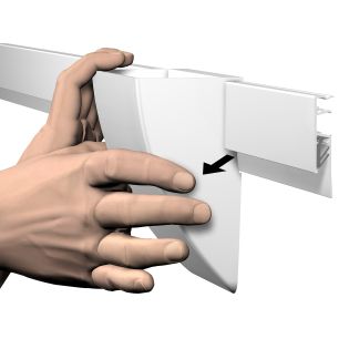 Storage Clip blanc Artiteq – Lot de 3 bacs de rangement pour Info Rail