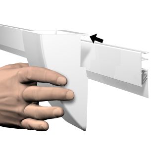Storage Clip blanc Artiteq – Lot de 3 bacs de rangement pour Info Rail