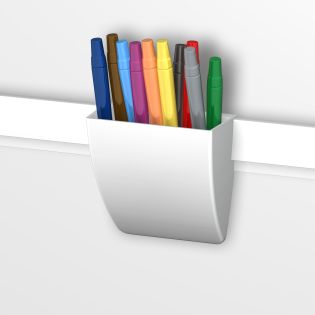 Storage Clip blanc Artiteq – Lot de 3 bacs de rangement pour Info Rail
