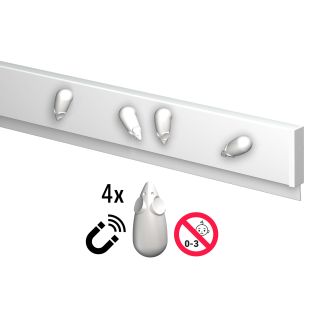 Info Rail magnétique blanc Artiteq – 100 ou 200 cm