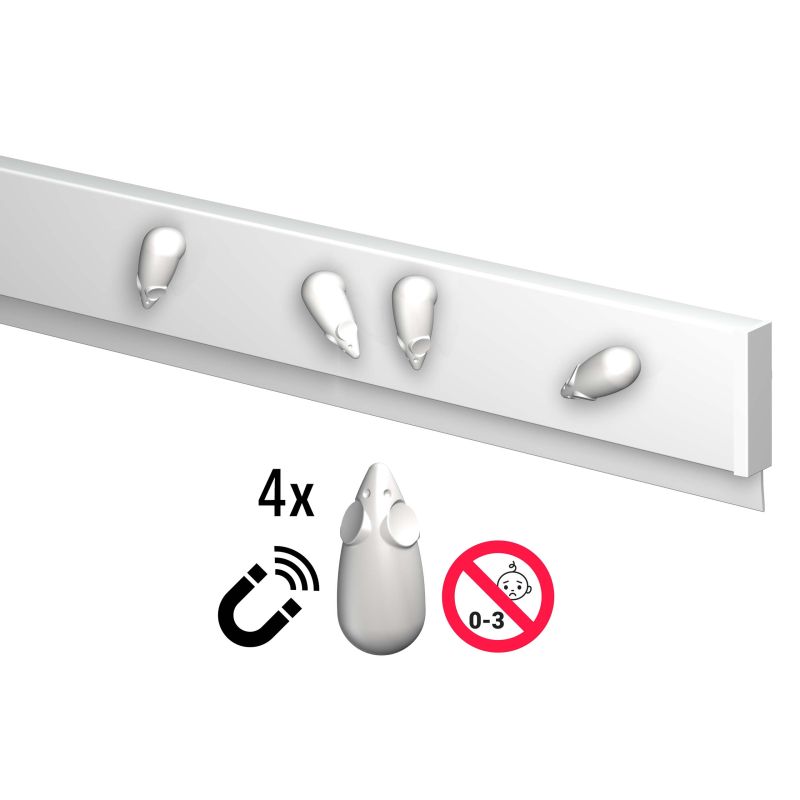 Info Rail magnétique blanc Artiteq – 100 ou 200 cm