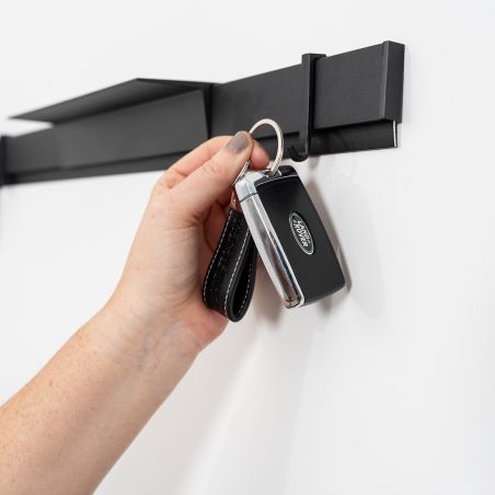 Info Rail Variation Set noir Artiteq – Kit mural avec rails, tablettes et rangement