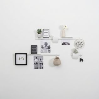 copy ofInfo Rail Variation Set noir Artiteq – Kit mural avec rails, tablettes et rangement
